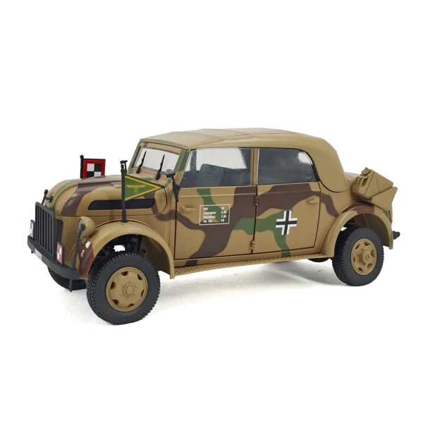 HG HG4-51 TRASPED 1/18 2.4G 4WD RC Car STEYR 1500A Command Vehicle LED Light Simulated Sound Smoke Crawler Off-Road Climbing Truck RTR Full Proportional Models Toys - Image 4
