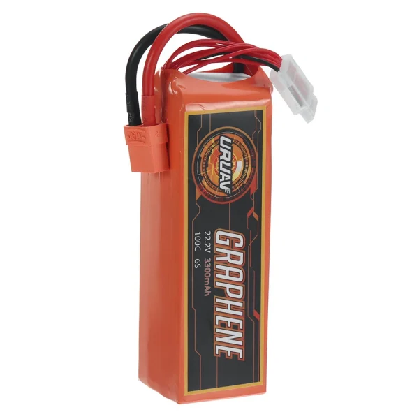 URUAV GRAPHENE Power 22.2V 3300mAh 100C 6S LiPo Battery XT90 Plug for RC Drone - Image 5