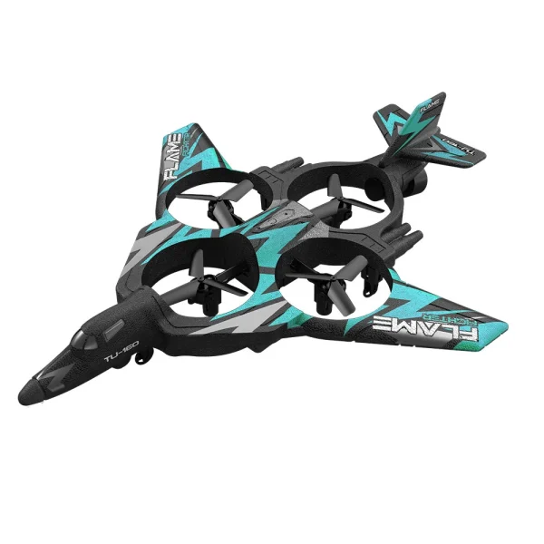 TU 160 Fighter 2.4G One Key Spray Gravity Sensor EPP FPV RC Drone Airplane Quadcopter Glider RTF With LED Lights for Beginners - Image 3