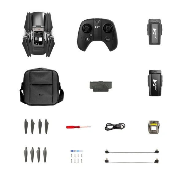 Hubsan BlackHawk1 GPS 9KM FPV Support 4G with 4K 30fps HD Camera 3-axis Gimbal 37mins Flight Time Foldable RC Drone Quadcopter RTF 2 Batteries Combo - Image 9