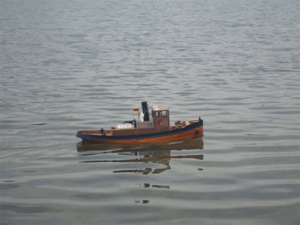 Tony Ray Aero Model 1/18 Mini 1930s Steam Tug Boat RC Ship DIY Full KIT Unassembled w/ Motor ESC Servo Micro Toys - Image 4