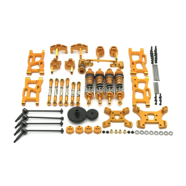 Metal Upgrade Parts WLtoys 144001 144010 124017 124019 Rlaarlo 1/14 1/12 AM X12 RC Car Shock Tower Arm Rod Kits - Image 4