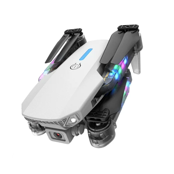 YLR/C E88D WiFi FPV with HD Dual Camera Lighting Arms Optical Flow Positioning Colorful LED Light Foldable RC Drone Quadcopter RTF - Image 4