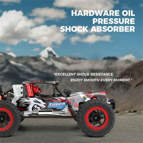 Wltoys 124028 RTR 1/12 2.4G 4WD 60km/h Brushless RC Car Desert Off-Road Truck Metal Chassis Full Proportional LED Light Vehicles Models Toys - Image 4