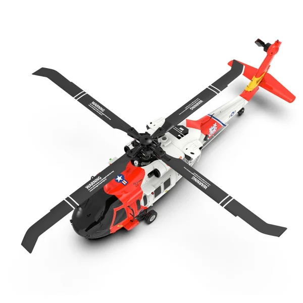 YXZNRC F09-S 2.4G 6CH 6-Axis Gyro GPS Optical Flow Positioning 5.8G FPV Camera Dual Brushless Motor 1:47 Scale Flybarless RC Helicopter RTF - Image 6