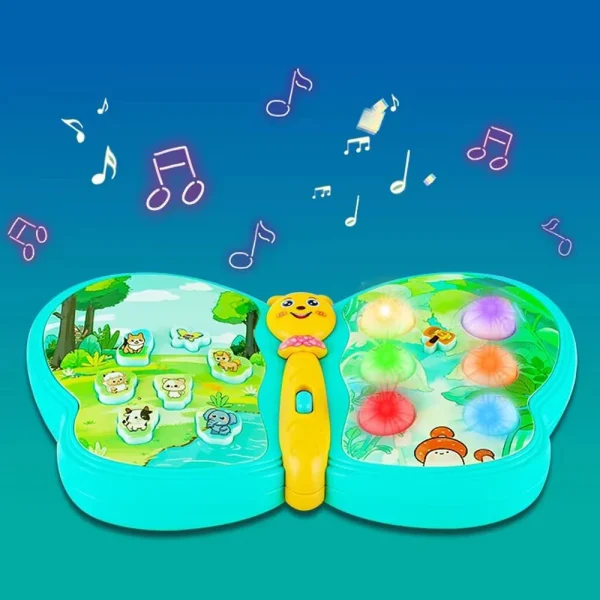 Multifunctional Electric Interactive Musical Moth Toddlers Baby Educational Sound and Light Children's Early Education Toy - Image 5