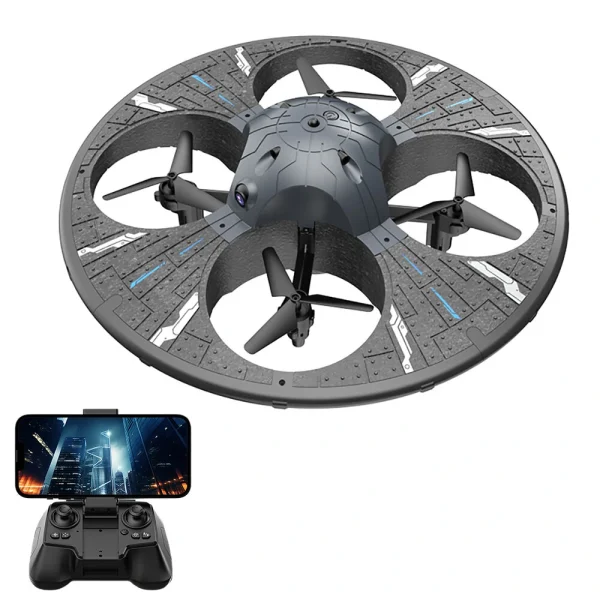 SJ S163 UFO WiFi FPV Intelligent Obstacle Avoidance Controllable Lighting Circle Protection Kids Gifts EVA Foam 2.4G RC Drone Quadcopter RTF - Image 2