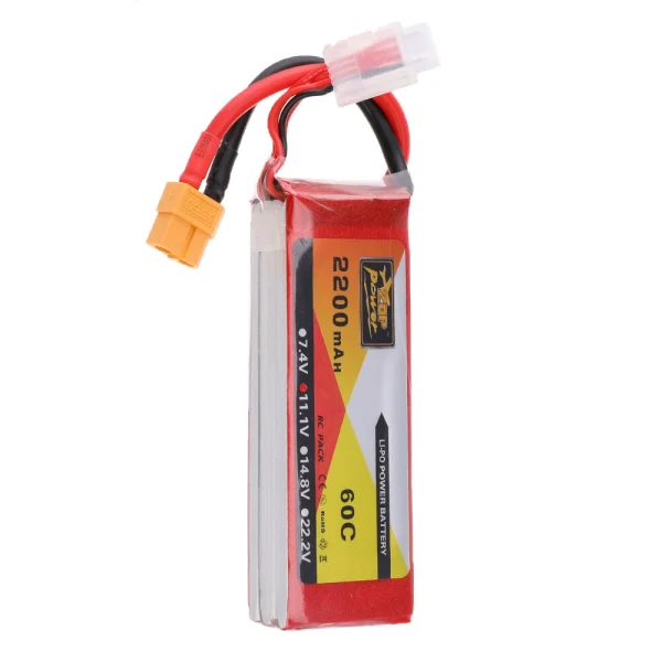 ZOP Power 11.1V 2200mAh 60C 3S Lipo Battery XT60 Plug for RC Quadcopter - Image 3