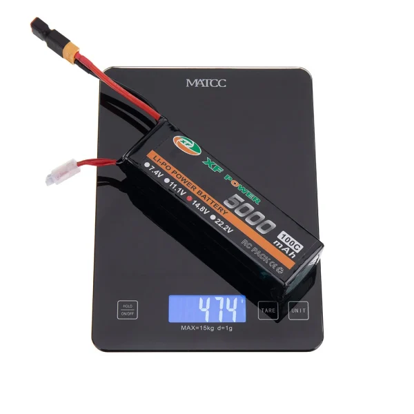 XF POWER 14.8V 5000mAh 100C 4S LiPo Battery XT60 Plug for RC Drone - Image 9