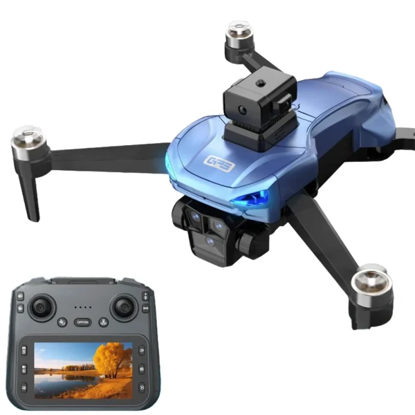 ZD102S GPS 5G WiFi FPV with 4.3inch LCD Screen Controller 720P HD Dual Camera Servo Gimbal 360 Obstacle Avoidance Brushless Foldable RC Drone Quadcopter RTF - Image 6