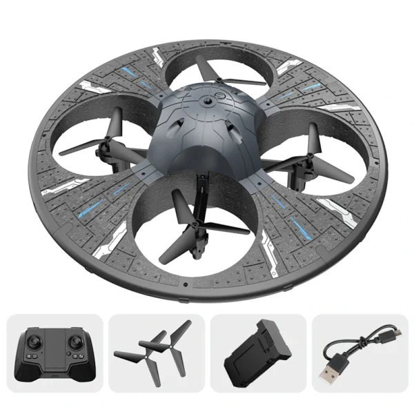 SJ S163 UFO WiFi FPV Intelligent Obstacle Avoidance Controllable Lighting Circle Protection Kids Gifts EVA Foam 2.4G RC Drone Quadcopter RTF - Image 6