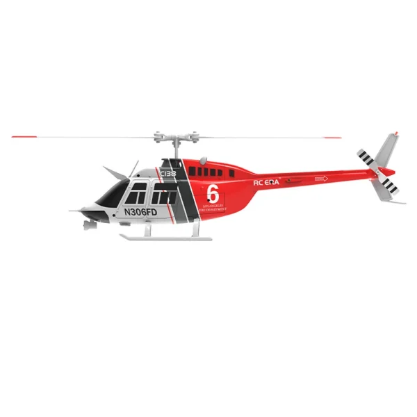 RC ERA C138 Bell 206 2.4G 6CH 6-Axis Gyro 1:33 Scale Altitude Hold Flybarless RC Helicopter RTF - Image 6