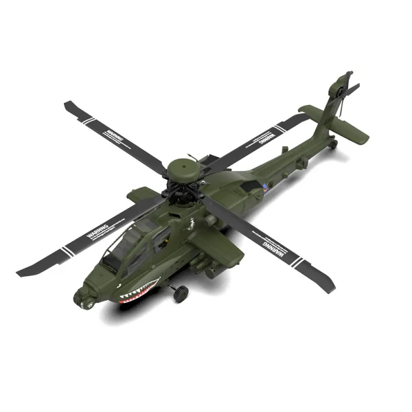Eachine E250 AH-64 Apache 2.4G 6CH 3D 6-Axis Gyro Dual Brushless Motor 1:32 Scale Flybarless RC Helicopter Compatible With Futaba S-FHSS Protocol