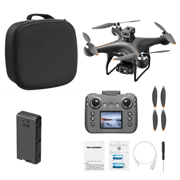 YLR/C S116 MAX WiFi FPV with LCD Screen Controller HD Dual Camera Servo Gimbal 360 Obstacle Avoidance Optical Flow Positioning Brushless RC Drone Quadcopter RTF - Image 8