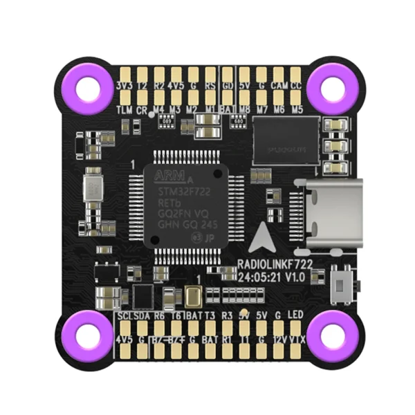 Radiolink F722 F7 2-8 Axis Multi-rotor Aircraft Flight Controller with DJI 6 Pin Port for FPV Racing Drone Support Betaflight INAV
