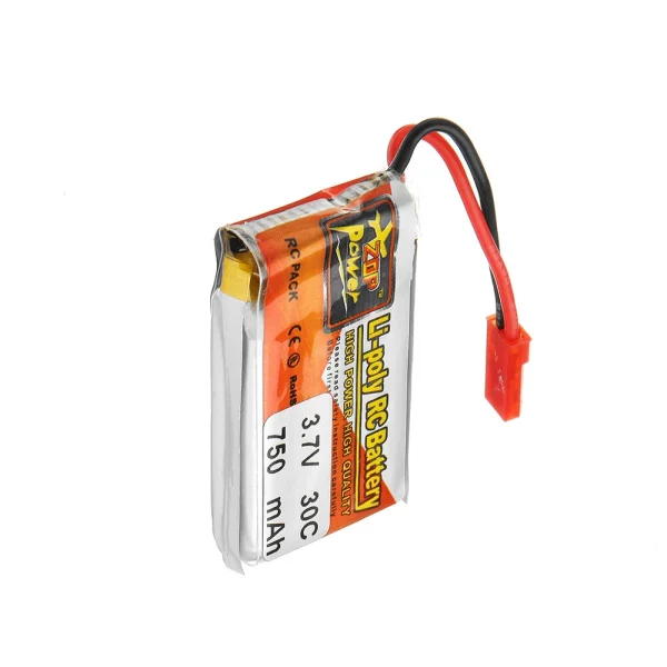 6Pcs ZOP POWER 3.7V 750mAH 30C 1S Lipo Battery JST Plug With Charger For RC Model - Image 4