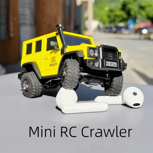 LDARC X43 1/43 2.4G 4WD RC Car Rock Crawler Mini Climbing LED Light Off-Road Vehicles Models Remote Control Racing Toys - Image 6