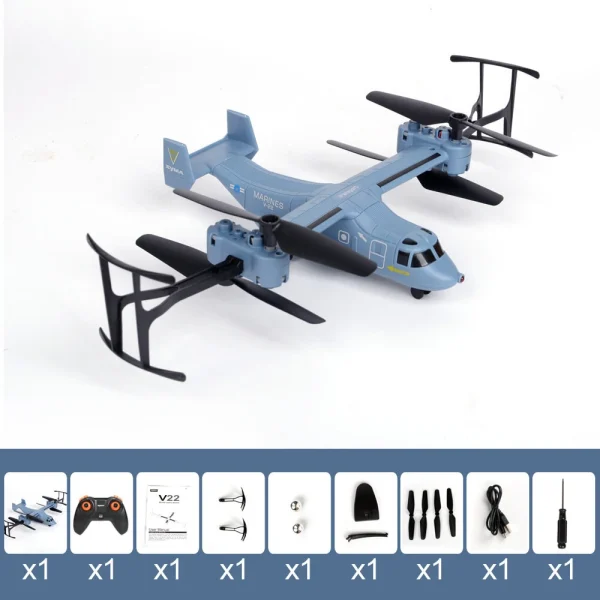SYMA V22 One Key Takeoff Fixed Altitude Stunt Simulation Remote Control Helicopter Toys - Image 3