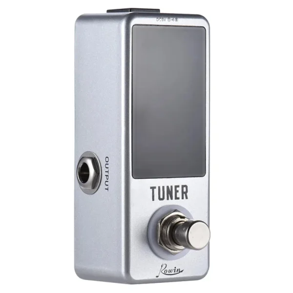 Rowin Mini Chromatic Tuner Pedal Guitar Effects Bass Musical Instruments LED Display True Bypass Guitar Bass Accessories - Image 2