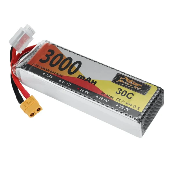 ZOP Power 14.8V 3000mAh 30C 4S LiPo Battery XT60 Plug for RC Drone - Image 3