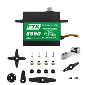 PTK 42KG 8850 30KG 8852 High Torque Stainless Steel/Metal Gear Waterproof Digital RC Servo for Robot Fixed Wing Car and Aircraft Model