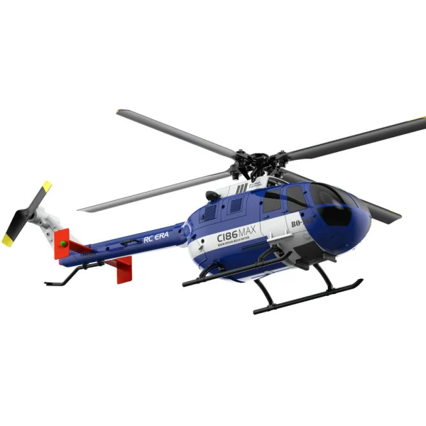 RC ERA C186MAX 2.4G 4CH 6-Axis Gyro Optical Flow Localization Altitude Hold Flybarless RC Helicopter RTF - Image 3