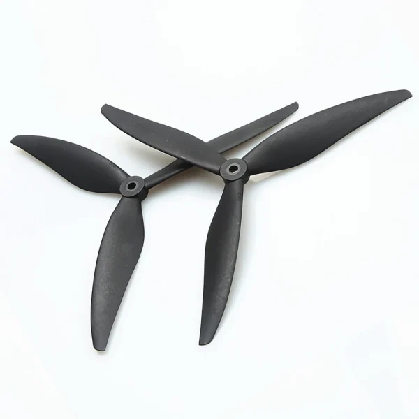 2 Pairs /4 Pairs 7040 8040 9045 3-Blade 5mm Shaft Black Fiberglass Nylon Propeller for 7 Inch 8 Inch 9 Inch FPV RC Racing Drone - Image 3
