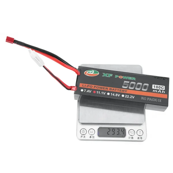 XF POWER 11.1V 5000mAh 100C 3S LiPo Battery T Deans Plug for RC Drone - Image 6