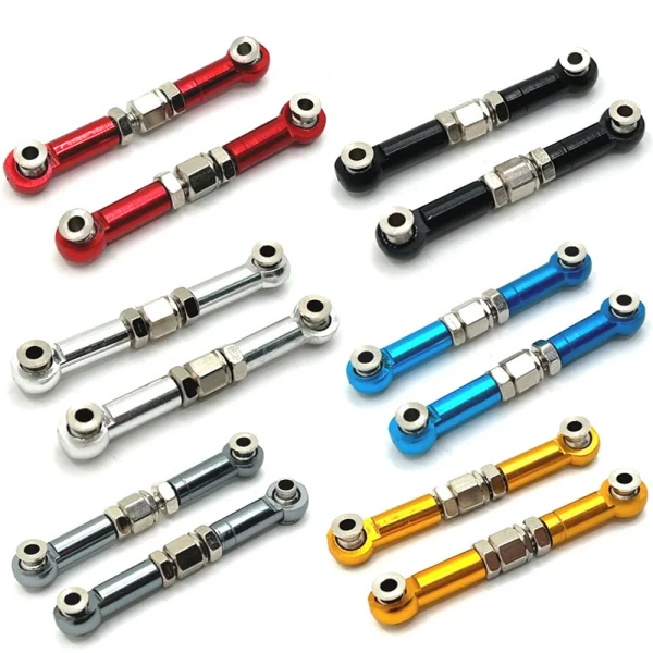 Upgraded Parts Metal Adjustable Steering Rod Set for MJX Hyper Go 16207 16208 16209 16210 H6 1/16 RC Car Vehicle Models Accessories Parts - Image 6