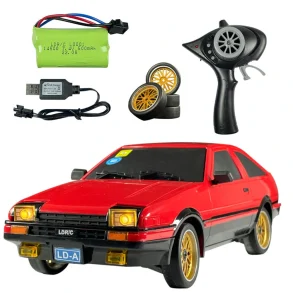 LDRC LD-A86P RTR 1/18 2.4G RWD RC Car Drift Vehicles Flip LED Lights Full Proportional Controlled Models Toys