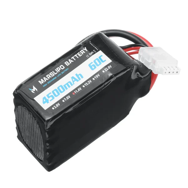 MARSLIPO 11.4V 4500mAh 60C 3S Lipo Battery T Plug with XT60 Adapter for RC Model Toys - Image 3