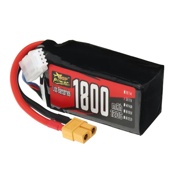 ZOP Power 3S 11.1V 1800mAh 120C 19.98Wh LiPo Battery XT60 Plug for RC Drone FPV Racing - Image 4