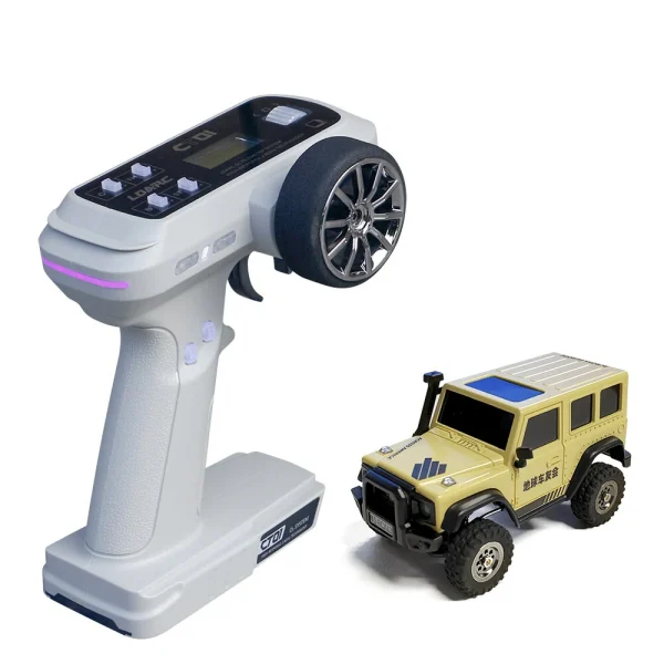 LDARC X43 1/43 2.4G 4WD RC Car Rock Crawler Mini Climbing LED Light Off-Road Vehicles Models Remote Control Racing Toys - Image 4