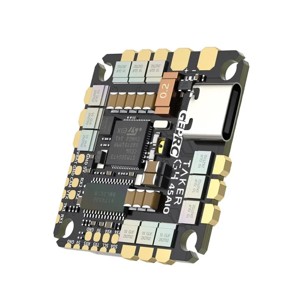 9g 25.5x25.5mm GEPRC GTAKER G4 45A AIO Flight Controller OSD Integrated with 45A 4in1 Brushless ESC 3-6S Support DShot600 for FPV RC Racing Drone - Image 3