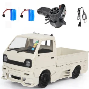 WPL D12 1/10 2.4G 2WD Military Truck Crawler Off Road RC Car Vehicle Models Toy Several Battery With Wide Body Low Lying Large Surround