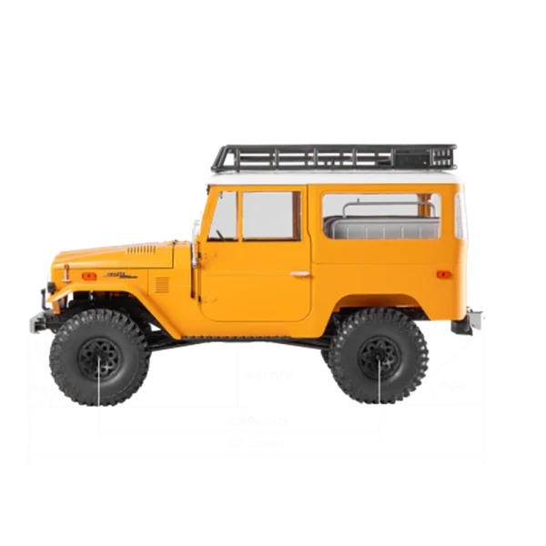 FMS 11035 FJ40 RS for TOYOTA Land Cruiser 1/10 2.4G 4WD RC Car Off-Road Climbing Truck LED Light Remote Control Vehicles Models Toys - Image 2