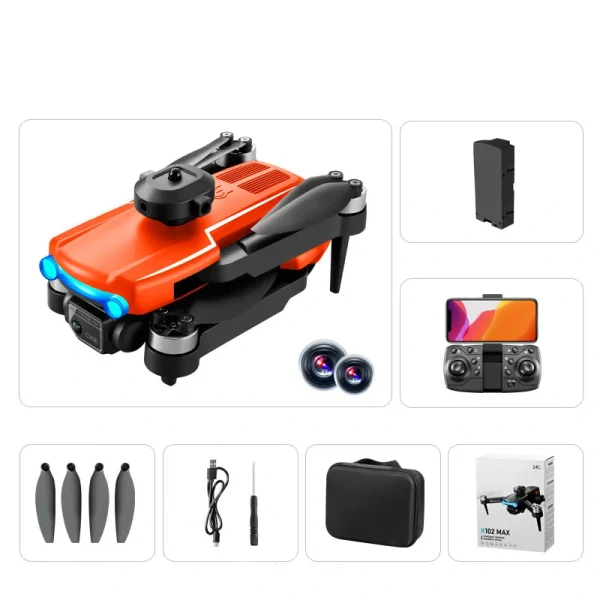 KDiRC K102 MAX WiFi FPV with Dual HD Camera 360 Obstacle Avoidance Optical Flow Positioning LED Brushless Foldable RC Drone Quadcopter RTF - Image 8