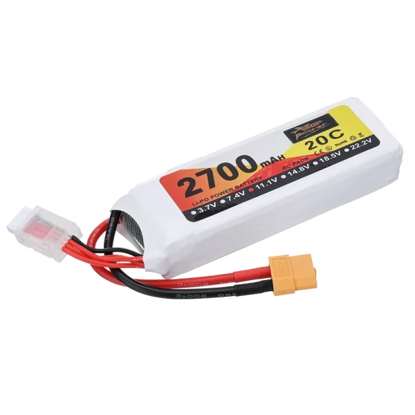 ZOP POWER 11.1V 2700mAh 30C 3S LiPo Battery XT60 Plug for RC Drone - Image 5