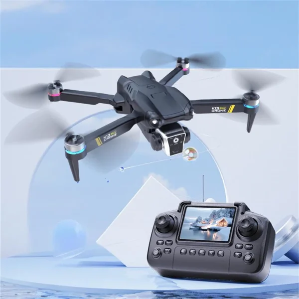 XKJ K13 MAX WiFi FPV with LCD Screen Controller HD Camera Optical Flow Positioning Brushless Foldable RC Drone Quadcopter RTF - Image 5