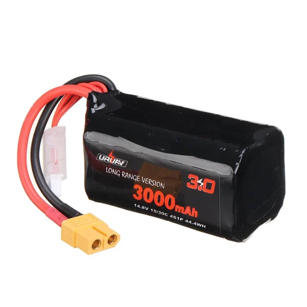 2Pcs URUAV VTC6 18650 4S 14.8V 3000mAh 15/30C 4S1P LR Li-ion LionPack Battery XT60 Plug for GEPRC Crocodile Baby 4 Crocodile7 Long Range FPV Racing Drone - Image 2