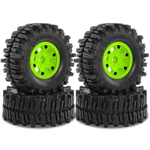 4PCS Climbing Rock Crawler Tires Wheels Rims for 1/8 Off-Road Truck Crossrc Yikong MST MJX H8H RC Cars Vehicles Models Spare Parts R215