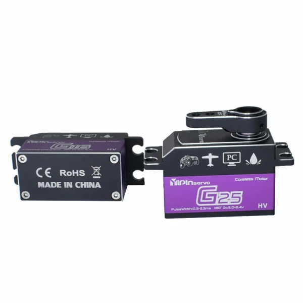 YIPINServo 25KG Digital Servo Metal Gear Servo Waterproof for 1/8 1/10 Scale RC Cars Robot Manipulator - Image 3