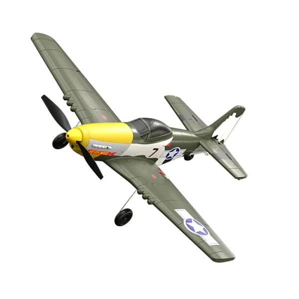 HW W551 Flight P51 Mustang 2.4GHz 4CH 410mm Wingspan 6-Axis Gyro One Key Aerobatics EPP Mini RC Airplane RTF for Beginner