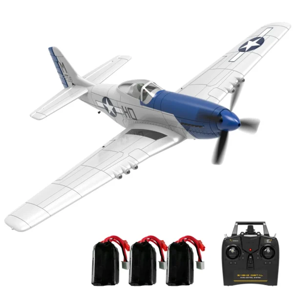 Eachine P-51D Miss Helen 2.4GHz 4CH 500mm Wingspan Brushless Motor One Key Aerobatics XPilot Stabilization System EPP RC Airplane Fighter BNF/RTF For Beginner - Image 2