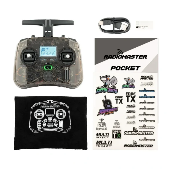 RadioMaster Pocket 2.4GHz 16CH ELRS/CC2500 Hall Gimbals EdgeTX System Radio Controller Built-in LED Lights Transmitter for FPV RC Racer Drone - Image 9