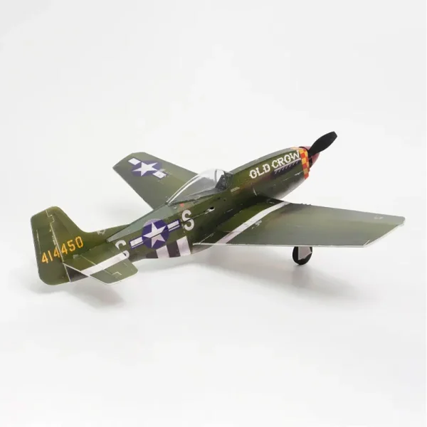 MinimumRC P51 Mustang 420mm Wingspan RC Airplane Fighter with Retractable Landing Gear KIT + Motor - Image 6
