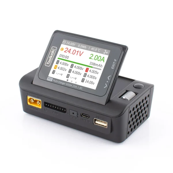 ToolkitRC M9 Multi Function 600W 20A DC Smart Charger with Audio Function - Image 6