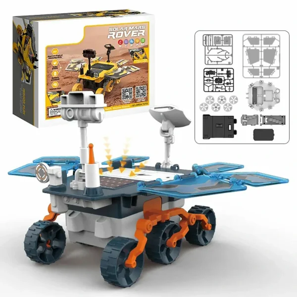 Solar Mars Rover Toys STEM DIY Toy for Kids Educational Electric Model with Solar Power Hands-on Learning and Fun Assembly - Image 6