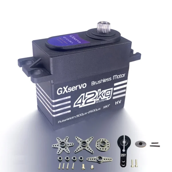 GXservo QY3242BLS 42KG Brushless Motor 180 Degree Metal Gear Digital Servo for RC 1/8 1/10 1/12 crawler car - Image 3
