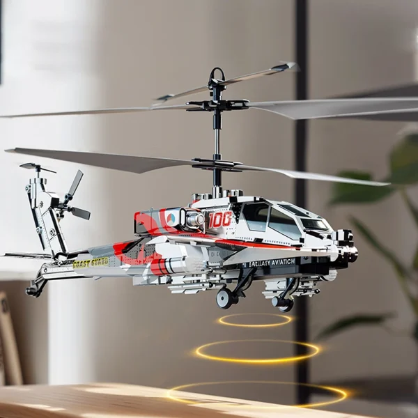 XK1 2.4G 3.5CH Altitude Holde Apache RC Helicopter RTF - Image 5